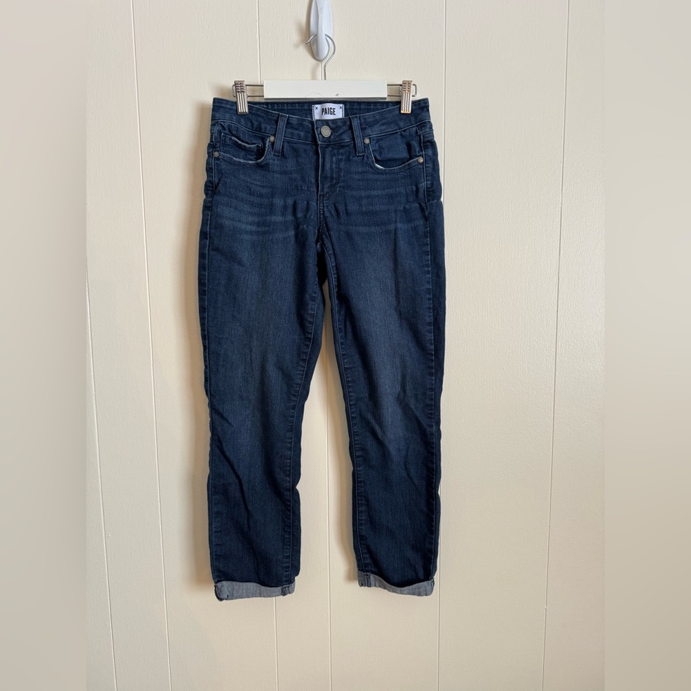 PAIGE Women's Midnight Blue Ankle Jeans